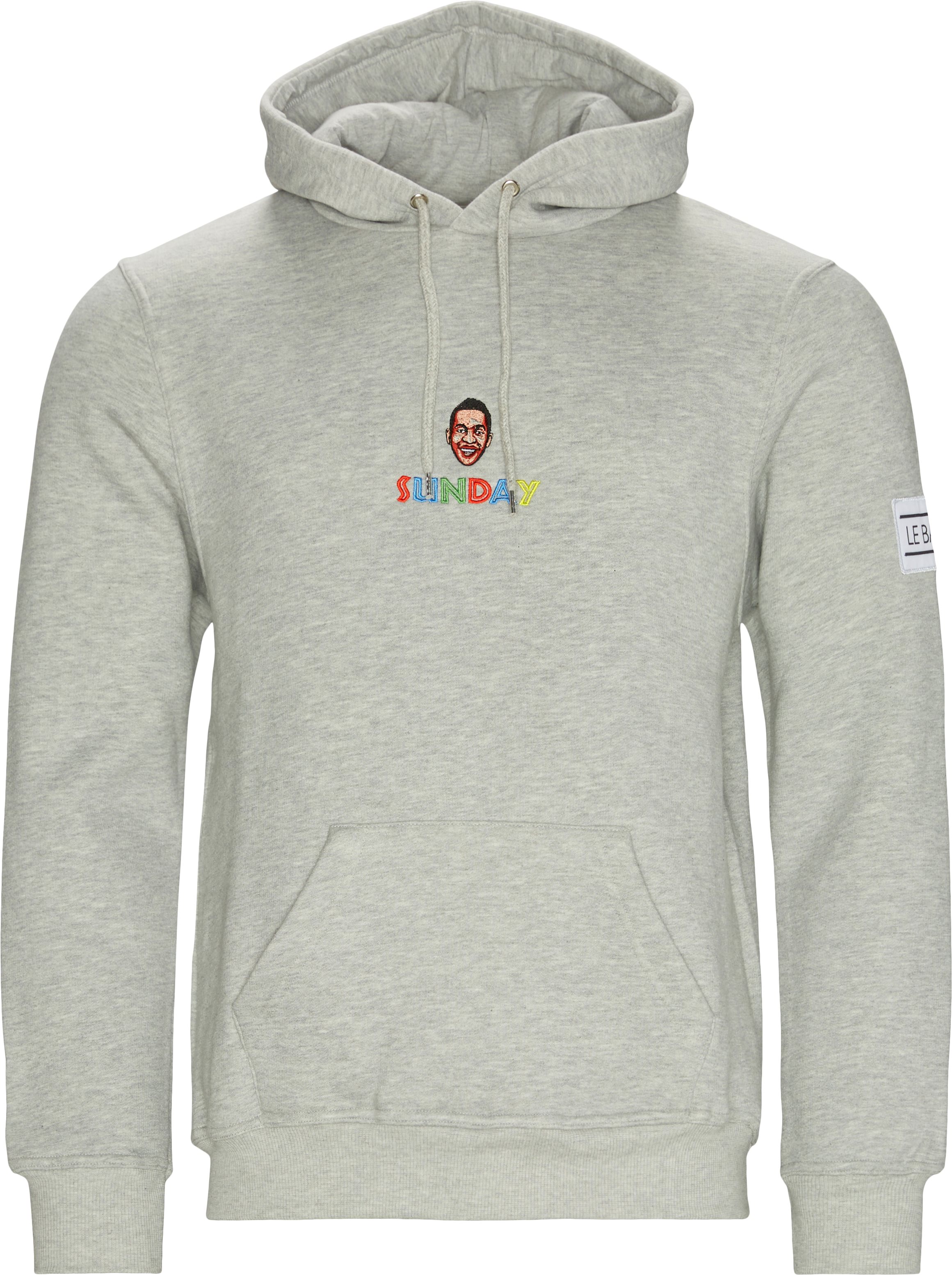 GUINEA hoodie - Sweatshirts - Regular fit - Grå